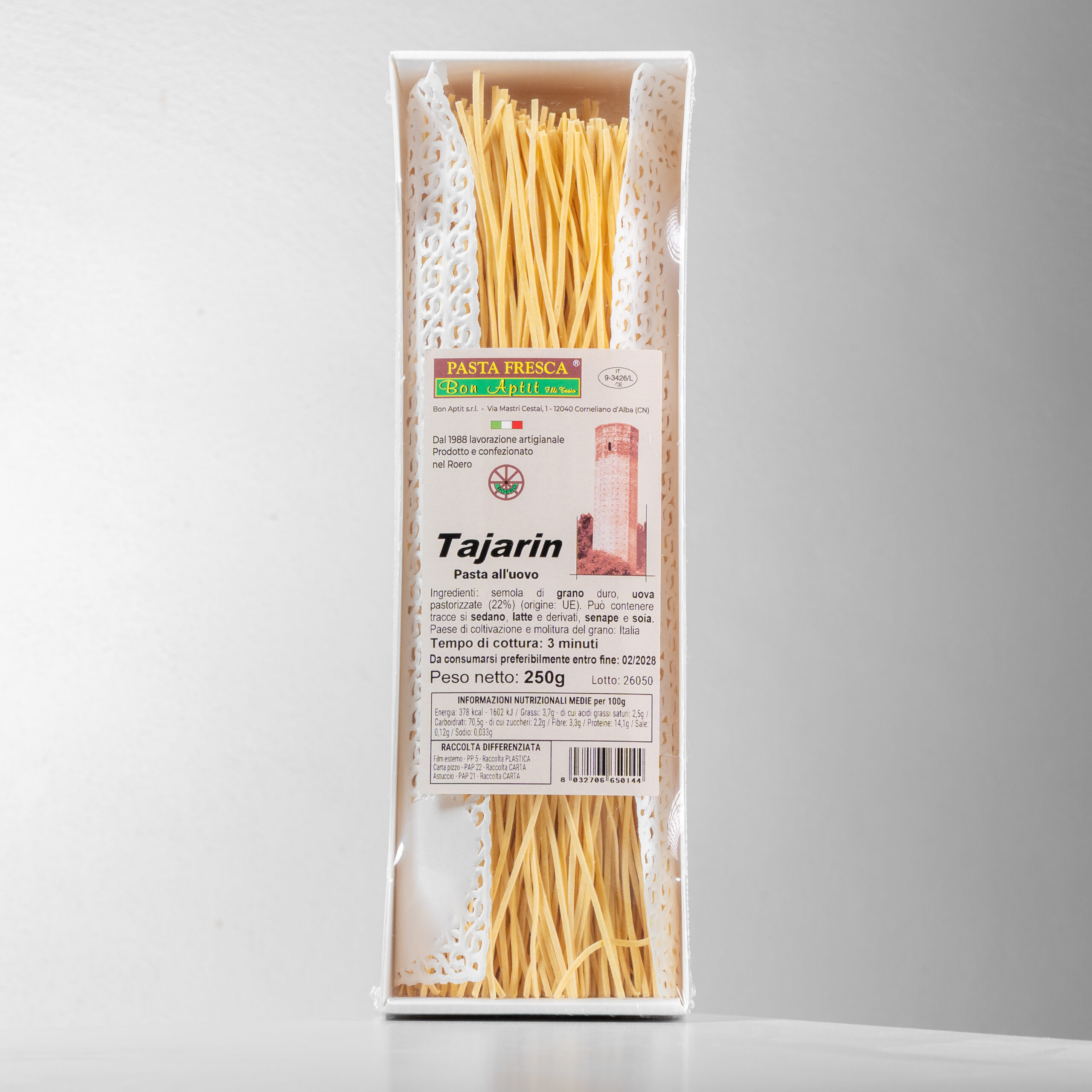 Tajarin all'uovo secchi - 250g - immagine 1
